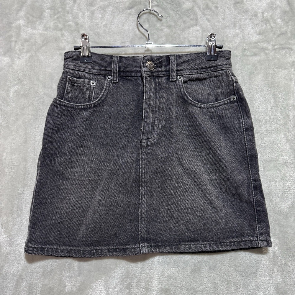 BDG Urban Outfitters Mini Skirt Womens XS Black Denim Streetwear College Casual